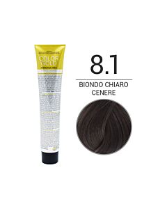 COLOR GOLD Colorazione in Crema senza Ammoniaca - BIONDO CHIARO CENERE 8.1 - DESIGN LOOK - 100 ml