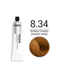 MAJIREL Colorazione in Crema - 8,34 BIONDO CHIARO DORATO RAME - L'OREAL PROFESSIONNEL - 50ml