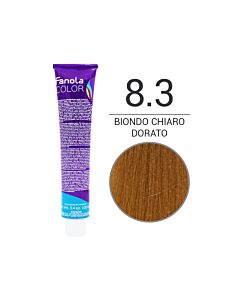 FANOLA Colorazione in Crema - 8,3 BIONDO CHIARO DORATO - FANOLA - 100ml