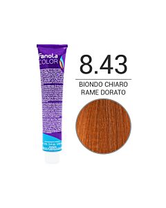 FANOLA Colorazione in Crema - 8,43 BIONDO CHIARO RAME DORATO - FANOLA - 100ml