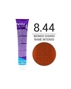 FANOLA Colorazione in Crema - 8,44 BIONDO CHIARO RAME INTENSO - FANOLA - 100ml