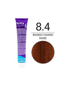 FANOLA Colorazione in Crema - 8,4 BIONDO CHIARO RAME - FANOLA - 100ml