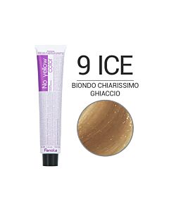 NO YELLOW COLOR Colorazione in Crema Antigiallo 9 ICE BLONDE - BIONDO CHIARISSIMO GHIACCIO - FANOLA - 100 ml