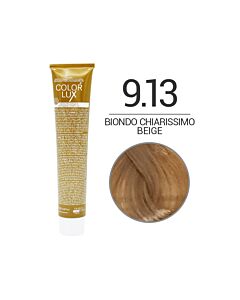COLOR LUX Colorazione in Crema - 9.13 BIONDO CHIARISSIMO BEIGE - DESIGN LOOK - 100ml