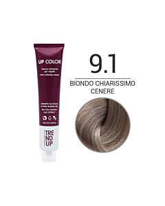 UP COLOR - Colorazione in Crema - 9.1 BIONDO CHIARISSIMO CENERE - TREND UP - 100ml