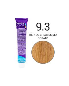 FANOLA Colorazione in Crema - 9,3 BIONDO CHIARISSIMO DORATO - FANOLA - 100ml