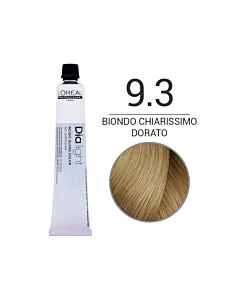 DIA LIGHT Colorazione in Crema senza Ammoniaca - 9.3 BIONDO CHIARISSIMO DORATO - L'OREAL PROFESSIONNEL - 50 ml