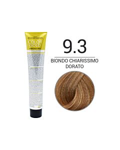 COLOR GOLD Colorazione in Crema senza Ammoniaca - BIONDO CHIARISSIMO DORATO 9.3 - DESIGN LOOK - 100 ml