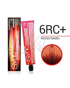 COLOR SYNC - Colorazione in Crema - 6RC+ - Rosso Rame+ - MATRIX - 90ml