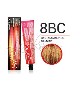 COLOR SYNC - Colorazione in Crema - 8BC - Castano/Biondo Ramato - MATRIX - 90ml
