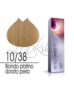 ILLUMINA COLOR Colorazione in Crema - 10/38 BIONDO PLATINO DORATO PERLA - WELLA Professionals - 60ml