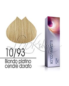 ILLUMINA COLOR Colorazione in Crema - 10/93 BIONDO PLATINO CENDRE' DORATO - WELLA Professionals - 60ml