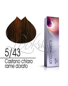 ILLUMINA COLOR  Colorazione in Crema - 5/43 CASTANO CHIARO RAME DORATO  - WELLA Professionals - 60ml