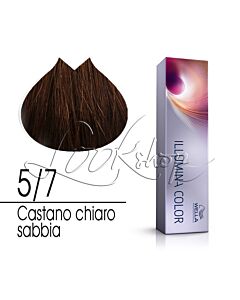 ILLUMINA COLOR  Colorazione in Crema - 5/7 CASTANO CHIARO SABBIA  - WELLA Professionals - 60ml