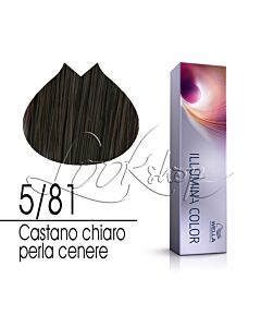 ILLUMINA COLOR  Colorazione in Crema - 5/81 CASTANO CHIARO PERLA CENERE - WELLA Professionals - 60ml