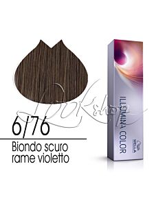 ILLUMINA COLOR Colorazione in Crema - 6/76 BIONDO SCURO RAME VIOLETTO - WELLA Professionals - 60ml