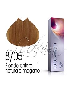 ILLUMINA COLOR Colorazione in Crema - 8/05 BIONDO CHIARO NATURALE MOGANO - WELLA Professionals - 60ml