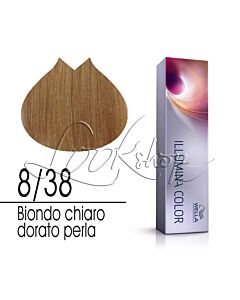 ILLUMINA COLOR Colorazione in Crema - 8/38 BIONDO CHIARO DORATO PERLA - WELLA Professionals - 60ml