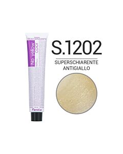 NO YELLOW COLOR Colorazione in Crema Antigiallo S.1202 ICE SUPERLIGHTENER - SUPERSCHIARENTE ANTIGIALLO - FANOLA - 100 ml