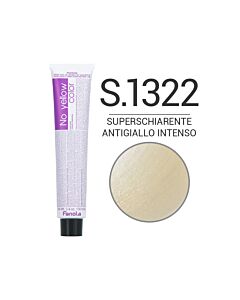NO YELLOW COLOR Colorazione in Crema Antigiallo S.1322 ICE SUPERLIGHTENER - SUPERSCHIARENTE ANTIGIALLO INTENSO - FANOLA - 100 ml
