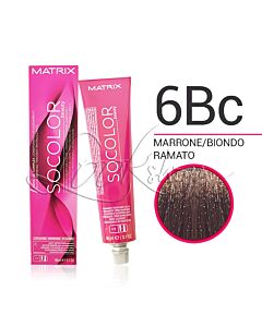 SOCOLOR.beauty - Colorazione in Crema - 6Bc - Marrone/Biondo Ramato - MATRIX - 90ml